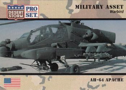 #239 AH-64 Apache - 1991 Pro Set Desert Storm