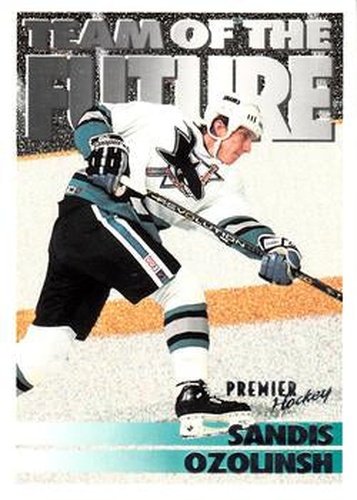 #239 Sandis Ozolinsh - San Jose Sharks - 1994-95 O-Pee-Chee Premier Hockey