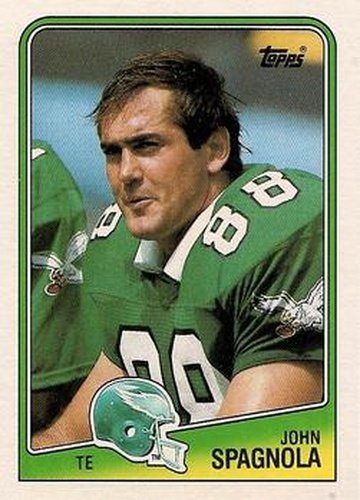 #239 John Spagnola - Philadelphia Eagles - 1988 Topps Football