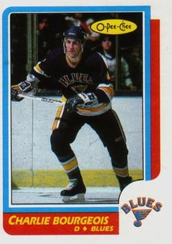 #239 Charlie Bourgeois - St. Louis Blues - 1986-87 O-Pee-Chee Hockey