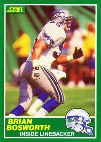 #239 Brian Bosworth - Seattle Seahawks - 1989 Score Football
