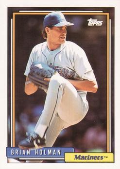 #239 Brian Holman - Seattle Mariners - 1992 Topps Baseball