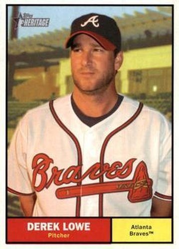 #239 Derek Lowe - Atlanta Braves - 2010 Topps Heritage Baseball