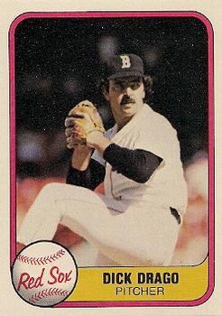 #239 Dick Drago - Boston Red Sox - 1981 Fleer Baseball