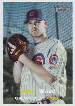 #239 Kerry Wood - Chicago Cubs - 2006 Topps Heritage Baseball