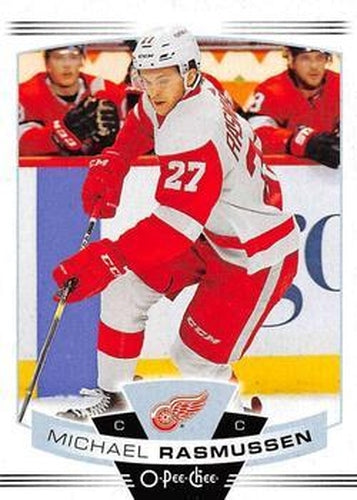 #239 Michael Rasmussen - Detroit Red Wings - 2019-20 O-Pee-Chee Hockey