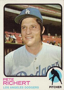 #239 Pete Richert - Los Angeles Dodgers - 1973 Topps Baseball