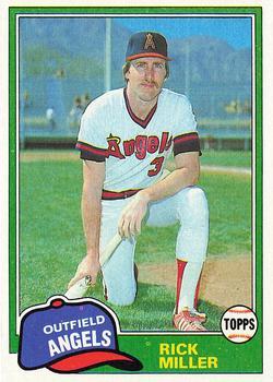 #239 Rick Miller - California Angels - 1981 Topps Baseball