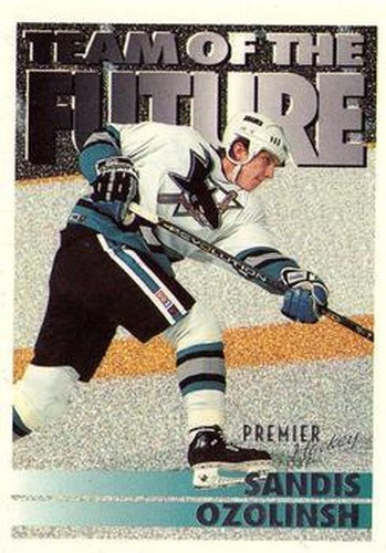 #239 Sandis Ozolinsh - San Jose Sharks - 1994-95 Topps Premier Hockey