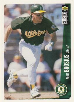 #239 Scott Brosius - Oakland Athletics - 1996 Collector's Choice Baseball