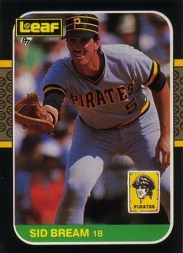 #239 Sid Bream - Pittsburgh Pirates - 1987 Leaf Baseball