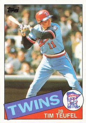 #239 Tim Teufel - Minnesota Twins - 1985 Topps Baseball
