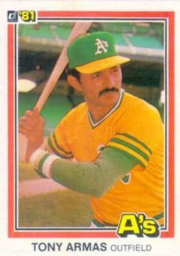 #239 Tony Armas - Oakland Athletics - 1981 Donruss Baseball