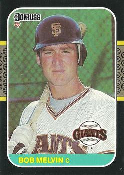 #239 Bob Melvin - San Francisco Giants - 1987 Donruss Baseball