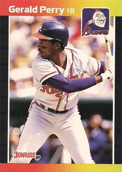 #239 Gerald Perry - Atlanta Braves - 1989 Donruss Baseball