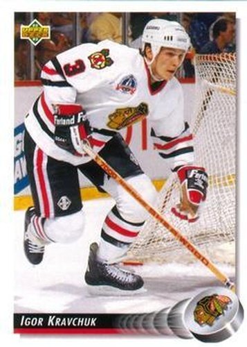 #239 Igor Kravchuk - Chicago Blackhawks - 1992-93 Upper Deck Hockey