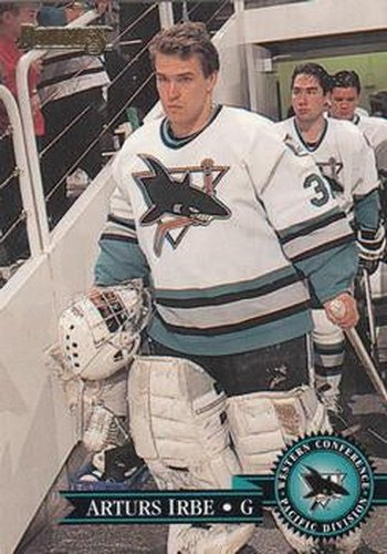 #239 Arturs Irbe - San Jose Sharks - 1995-96 Donruss Hockey
