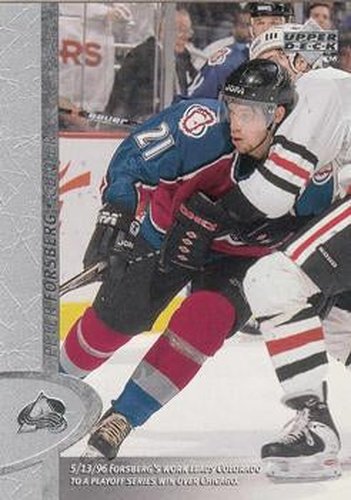 #239 Peter Forsberg - Colorado Avalanche - 1996-97 Upper Deck Hockey
