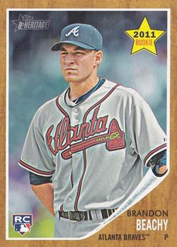 #239 Brandon Beachy - Atlanta Braves - 2011 Topps Heritage Baseball