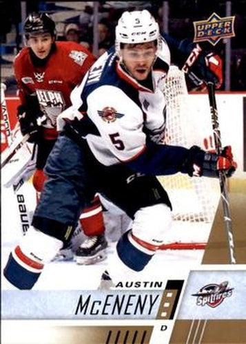 #239 Austin McEneny - Windsor Spitfires - 2017-18 Upper Deck CHL Hockey