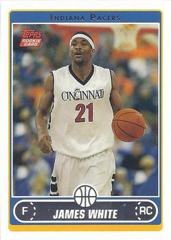 #239 James White - Indiana Pacers - 2006-07 Topps Basketball