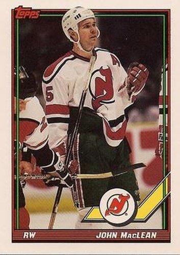 #239 John MacLean - New Jersey Devils - 1991-92 Topps Hockey