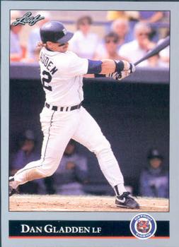 #239 Dan Gladden - Detroit Tigers - 1992 Leaf Baseball