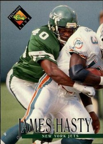 #239 James Hasty - New York Jets - 1994 Pro Line Live Football