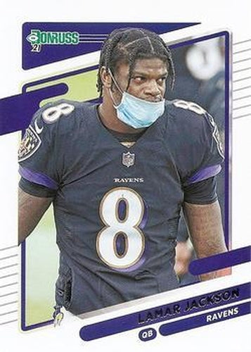 #239b Lamar Jackson - Baltimore Ravens - 2021 Donruss Football