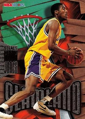 #23 Eddie Jones - Los Angeles Lakers - 1995-96 Hoops Basketball - Slamland