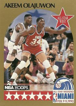 #23 Akeem Olajuwon - Houston Rockets - 1990-91 Hoops Basketball