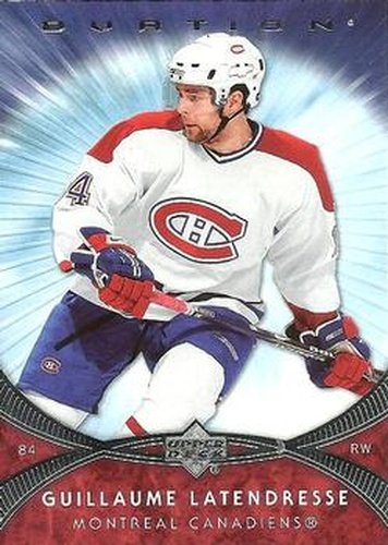 #23 Guillaume Latendresse - Guillaume Latendresse - 2007-08 Upper Deck Ovation Hockey