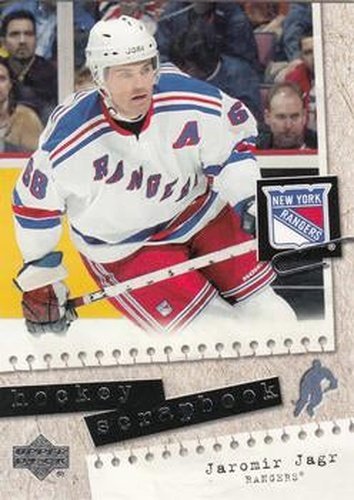 #HS23 Jaromir Jagr - New York Rangers - 2005-06 Upper Deck - Hockey Scrapbook