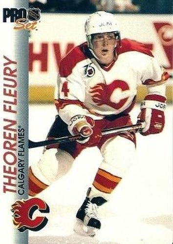 #23 Theoren Fleury - Calgary Flames - 1992-93 Pro Set Hockey