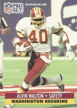 #323 Alvin Walton - Washington Redskins - 1991 Pro Set Football