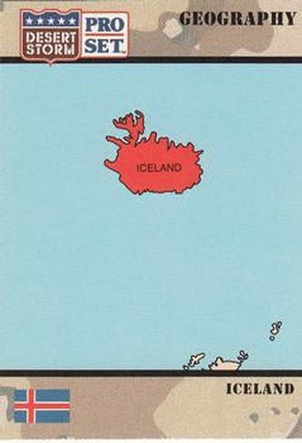 #23 Iceland - 1991 Pro Set Desert Storm