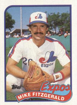 #23 Mike Fitzgerald - Montreal Expos - 1989 Topps Baseball