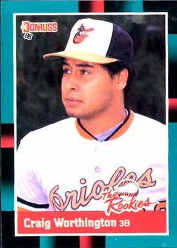 #23 Craig Worthington - Baltimore Orioles - 1988 Donruss The Rookies Baseball