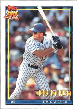 #23 Jim Gantner - Milwaukee Brewers - 1991 O-Pee-Chee Baseball
