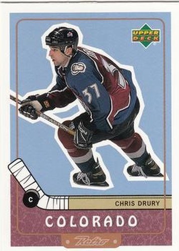#23 Chris Drury - Colorado Avalanche - 1999-00 Upper Deck Retro Hockey