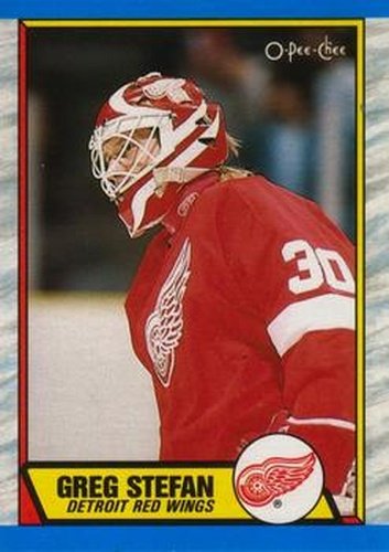 #23 Greg Stefan - Detroit Red Wings - 1989-90 O-Pee-Chee Hockey