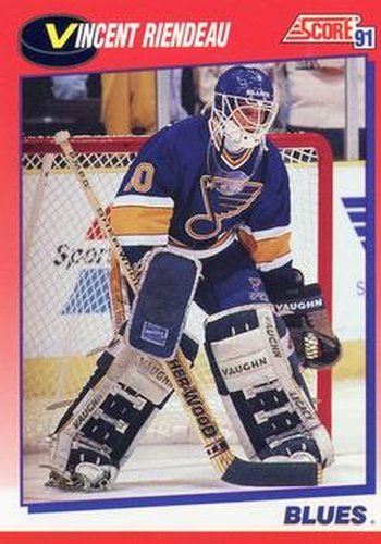 #23 Vincent Riendeau - St. Louis Blues - 1991-92 Score Canadian Bilingual Hockey