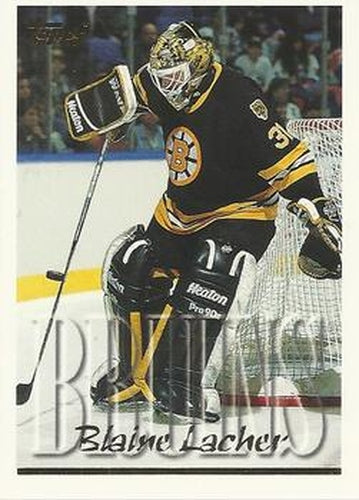 #23 Blaine Lacher - Boston Bruins - 1995-96 Topps Hockey
