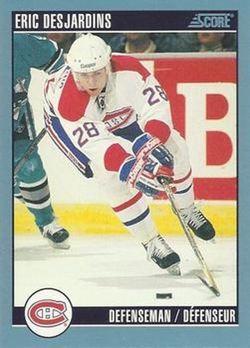 #23 Eric Desjardins - Montreal Canadiens - 1992-93 Score Canadian Hockey