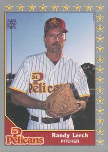 #23 Randy Lerch - St. Petersburg Pelicans - 1990 Pacific Senior League Baseball