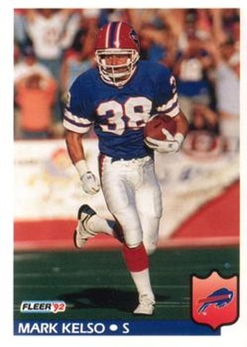#23 Mark Kelso - Buffalo Bills - 1992 Fleer Football