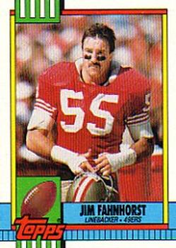 #23 Jim Fahnhorst - San Francisco 49ers - 1990 Topps Football