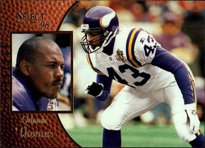#23 Orlando Thomas - Minnesota Vikings - 1996 Select Football