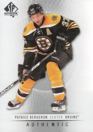 #23 Patrice Bergeron - Boston Bruins - 2012-13 SP Authentic Hockey