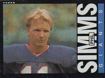 #123 Phil Simms - New York Giants - 1985 Topps Football